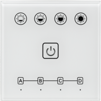 Smart 2.4G RF TOUCH панел за стена за LED осветление, 4 зони