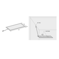 Мебелен светодиоден панел  12V DC 120° 6W 4000K SMD 4014