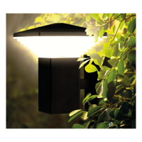 LED фасадно осв. тяло, 6W, 2700K, IP65, куб  за стена графит