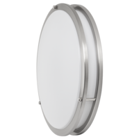 LED декоративна плафониера 36W, 4200K, 220-240V AC, IP20  плафониера сатиниран никел Кръг