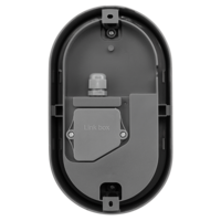 LED IP65 15W  плафониера сив Елипса