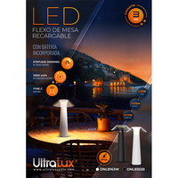 LED димираща презареждаема лампа 1.6W Li-Ion 3.7V 2000 mAh  настолно черна