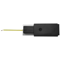 Комплект захранващ конектор и тапа, 2 пина, черен  220V-240V AC  1000W