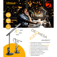 LED димираща настолна лампа CCT 12W