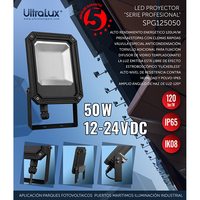 Професионален LED прожектор IP65  12-24V DC 120° 50W 5000K SMD 2835