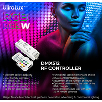DMX512 RF контролер за RGBW LED осветление IP20  5-24V DC