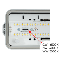 LED индустриално осв. тяло CCT 1,5м PC  220V-240V AC 120° 33W max 3000K/4000K/6500K SMD 2835