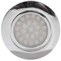 Мини LED луна за вграждане неутрална хром IP44  220V-240V AC 60° 4W 4200K SMD 2835