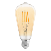 LED димиращ filament крушка амбър E27 220V-240V AC 360° 4W 2500К Filament