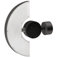 LED фасадно осв. тяло, 6W, 2700K, IP65, подвижно  за стена графит