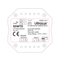 RF TRIAC димиращ ключ за стена, 1.5A, 350VA  220V-240V AC  220W
