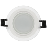 LED стъклен панел кръг IP44  220V-240V AC 120° 6W 4200K SMD 2835