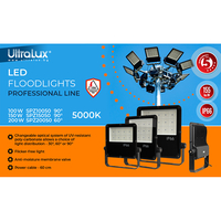 Професионален LED прожектор IP66 IK06  220V-240V AC 90° 100W 5000K SMD 2835