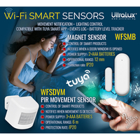 PIR WiFi сензор за открит монтаж IP20 6m  3x1.5V AAA 110°