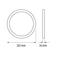 Рамка за открит монтаж на панел 18W LPRB1827, LPRB1842  220V-240V AC