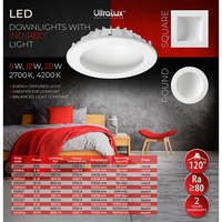 LED луна с индиректна светлина кръг  220V-240V AC 120° 20W 4200K SMD 2835