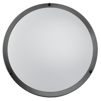 LED декоративна плафониера 24W, 4200K, 220-240V AC, IP20  плафониера черна Кръг