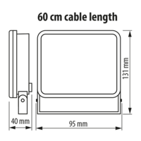 LED прожектор без заслепяване, бял IP65  220V-240V AC 120° 10W 4200K SMD 2835