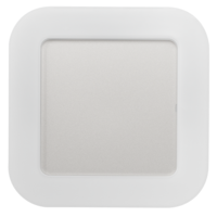 LED IP65 24W  плафониера бяла Квадрат