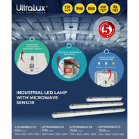 LED индустр. осв. тяло със сензор, CCT, 1.2m, PC  220V-240V AC 120° 36W max 3000K/4000K/6500K SMD 2835