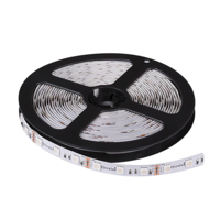 LED лента RGB 5м  12V DC 120° 14.4W/m RGB SMD 5050