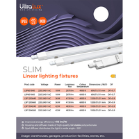 LED Slim линейно тяло 1.5м IK08 IP65  220V-240V AC 120° 42W 6000K SMD 2835