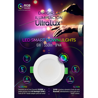LED Smart димираща луна за вграждане Bluetooth IP44  220V-240V AC 120° 6W RGBW SMD 2835