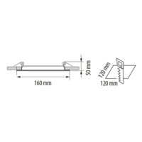 LED стъклен панел квадрат IP44  220V-240V AC 120° 12W 4200K SMD 2835