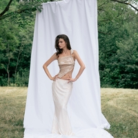 MARBLE MUSE CORSET IN BEIGE