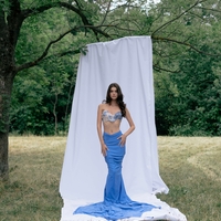 SILK DREAM CORSET IN BLUE