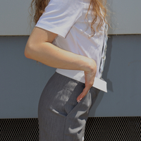 STONE COLLAR DENIM SHORTS