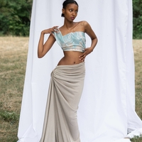FLOW CORSET IN LIGHT BlUE