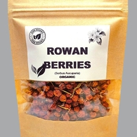 Organic ROWAB BERRIES | sorbus aucuparia | rowan tea | herbal tea mountain ash berries | dried berries | organic herb | herba | tea