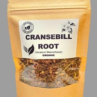 Organic CRANSEBILL ROOT | geranium macrorrhizum | cransebill tea | dried root | herbal tea | organic herbs | herba | tea | organic root