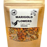 Organic MARIGOLD FLOWERS | tagetes erecta | marigold tea | dried flowers | organic herbs | dried herbs | herba | tea