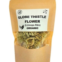 Organic GLOBE THISTLE FLOWER | echinops ritro | globe thistle flower tea | herbal tea | dried flower | organic flower | organic herbs |