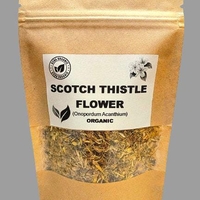 Organic SCOTCH THISTLE FLOWER | onopordum acanthium | scotch thistle tea | herbal tea | dried flower | herba | tea | organic herbs | flower