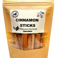 Organic CINNAMON STICKS | cinnamomum burmannii | indonesian cinnamon | cinnamon quils | dried herb | organic herb | herba | tea