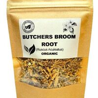 Organic butchers broom root | ruscus aculeatus | butchers broom tea | dried root | organic herbs | dried bulk herb | herba | tea