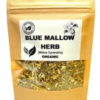 Organic blue mallow herb | malva sylvestris | blue mallow tea | herbal tea | dried herb | organic herb | herba | tea