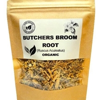 Organic BUTCHERS BROOM ROOT | Ruscus Aculeatus | Dried Root | Butchers Broom Tea | Organic Root | Organic Tea | Herba | Tea Organic Herbs