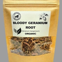 Organic BLOODY GERANIUM ROOT | geranium sanguineum | geranium root tea | herbal tea | dried root | organic herbs | herba | tea