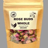 Organic ROSE BUDS WHOLE | damask rose | rosa damascena | rose bulgarian flower | herbal tea | organic herbs | herba | tea