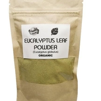 Organic EUCALYPTUS LEAF POWDER | eucalyptus globulus | eucalyptus tea | herbal tea | dried powder | organic herbs | herba | tea | dried herb