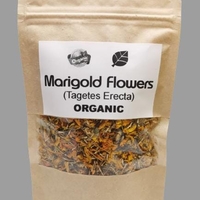 Organic MARIGOLD FLOWERS | Tagetes Erecta | Marigold Tea | Dried Flowers | Loose Tea | Loose Dried Herbs | Dried Loose Herb | Natural Herbs