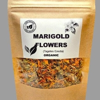 Organic MARIGOLD FLOWERS | tagetes erecta | marigold tea | dried flowers | organic herbs | dried herbs | herba | tea