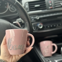 Чаша baby pink с надпис Мама