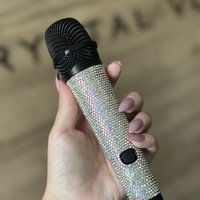 Декорация на микрофон с кристали