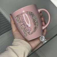 Чаша baby pink ornament  буква D