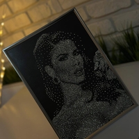 А4 портрет с кристали